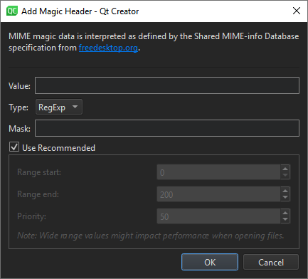 {Add Magic Header dialog}